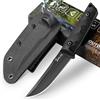Plys Coltello da Caccia A Lama Fissa per Esterni, Lunghezza 10,3 cm, In Acciaio Inossidabile, Impugnatura in G10, Coltello da Sopravvivenza Nella Giungla, Campeggio, Escursionismo, Immersioni