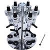 Funien Portabottiglie Rotante Dispenser per Bevande Ottiche Superalcolici Wine Steel Bar Butler, Dispenser per Bottiglie per 6 Bottiglie, Capacità 1 Litro, Dispenser per Liquori a
