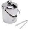 AUNMAS Secchiello per Ghiaccio Acciaio Inox Doppia Parete Isolamento Termico Mantenimento Ghiaccio Lunga Durata Capacità 1,3 Litri Per Vino Champagne Cocktail Feste Picnic