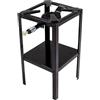Fornellone Bruciatore Drago Cook & Grill 40x40x80 cm, Struttura in Metallo Nero
