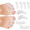 Asfacuputure 8 Pezzi Separatore Dita Piede,Distanziatore Dita Piedi,Separatore E Correttore In Silicone,Per Ridurre Attrito E Pressione In Scarpe,adatto per uomini e donne