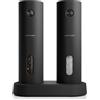 LARS NYSØM Macinae pepe elettrica | Set da 2 con macina in Vetroceramica regolabile da grossolana a fine I Set di macina spezie automatico (Onyx Black)