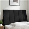 vidaXL Cuscino per testiera "Hanko" nero 90 cm in tessuto