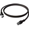 EasyLan Cavo patch EasyLan DualBoot PushPull IP20, Cat.6A (Classe EA), S/FTP, nero, 2 m