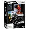 FANDROP Figura FANDROP Iron Man vs Loki, vetrina con scena cult + mini poster, 18 cm