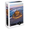 SentoSphere Puzzle, SENTOSPHERE Calypto, 1000 pezzi, Le Mont-Saint-Michel in Normandia, morbido e setoso, dai 9 anni in su