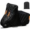 GgJjCv Telo Moto Antigrandine per Honda SH 150 |Coprimoto Grandine Imbottito Copertura per Moto Esterno Impermeabile UV AntiGraffio Teli Motociclo,Strisce Riflettenti