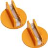 Goktvai 2pz Universale Magnetico Jack Cuscinetti, Pinza Saldata Cricco Adattatore con Scanalatura Larga Telaio Pinza Saldata Alluminio Impieghi Gravosi Adattatore per Auto Camion