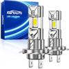 Marsauto H7 LED 120W 40000LM, Lampadina Sostitutiva per Alogene, 6 Volte più Luminosa, Dimensioni Identiche Alle Alogene (1:1), Plug and Play, Durata Superiore a 60.000 Ore