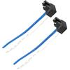 Baceyong Connettore Portalampada Cavo H7 2 Pin Sostituzione del Faro del Supporto della Lampadina Per Auto Presa del Cavo della Spina Compatibile con veicoli che utilizzano lampadine H7 499 477