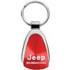 Jeep Rubicon Jeep-Portachiavi rosso a goccia