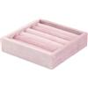 Generic Organizzatore di Gioielli Contenitori per Gioielli Espositore per Gioielli Inserto per Cassetti per Gioielli per Esposizione di Negozi, Vassoio Porta Anelli Quadrato