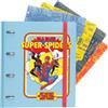 Grupo Erik Raccoglitore ad Anelli A4 Spiderman - Raccoglitore a 4 Anelli con Elastico, Divisori e Copertina Rigida in Polipropilene per la Scuola | Cancelleria Marvel Legends