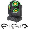 Lampada a Testa Mobile, Sfera Con Effetto Fascio LED RGBW 4 in 1, Luci DJ Con Su