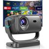 Weejector Proiettore Portatile 4K Supporto Girevole a 180° Proiettore TV Home Cinema Smart