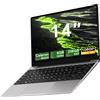 NOTODD PC Portatile Win11 Computer Portatile Notebook 14 Pollici 6GB 256GB N200-Grey-2
