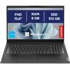 Lenovo Notebook Pc Portatile Display 15,6 Full HD Intel Ram 8Gb - SSD 512GB