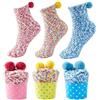JARSEEN 2 Confezione Regalo Calzini Natale Calze San Valentino Caldi Donna Super Morbidi Calzettoni DIY (2 Rosa, EU 36-42)