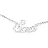 Zuffetti Collana da donna personalizzata con nome. Portate il vostro nome. Acciaio inossidabile e anallergico. Colore: argento. Progettato in Italia., Acciaio legato