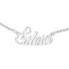 Zuffetti Collana Acciaio Inossidabile Donna con Scritta Nome Personalizzata - Catena Acciaio Inox Elegante con Ciondolo Personalizzato - Idee Regalo Ragazza Uniche - Silvia