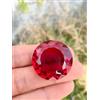 130 CT Naturale Rosso Topazio Raro Brasiliano Forma Rotonda Certificato Loose