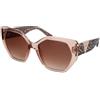 Guess GU7741 57G | Occhiali da Sole Graduati o Non Graduati | Prova Online | Plastica | Quadrati | Marrone, Rosa, Trasparente | Adrialenti