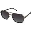 Carrera Carrera 1069/S ANS/WJ | Occhiali da Sole Graduati o Non Graduati | Prova Online | Metallo | Rettangolari | Nero, Oro | Adrialenti