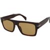 David Beckham DB 7161/S WR9/HO | Occhiali da Sole Graduati o Non Graduati | Plastica | Rettangolari | Marrone, Havana | Adrialenti