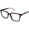 Love Moschino MOL682 B3V | Occhiali da Vista Graduati | Plastica | Quadrati | Viola, Trasparente | Adrialenti