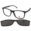 Carrera CA 8918/C 08A/M9 | Occhiali da Vista con Clip da Sole | Plastica | Quadrati | Nero | Adrialenti