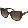 Guess GU00154 52F | Occhiali da Sole Graduati o Non Graduati | Prova Online | Plastica | Oversize | Marrone, Havana | Adrialenti