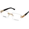 Dsquared2 D2 0173 000 | Occhiali da Vista Graduati | Metallo | Quadrati | Oro | Adrialenti