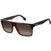 Carrera 5039/S 2OS/HA | Occhiali da Sole Graduati o Non Graduati | Prova Online | Unisex | Plastica | Quadrati | Nero, Havana | Adrialenti