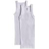 2(X)IST Men's Essential Cotton Square Cut Tank 2-Pack Pure White, Medium