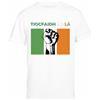 Jinbetee Tiocfaidh Ár Lá Irish T-Shirt Bianca da Uomo A Maniche Corte