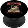 Retro Hungry For Two Apparel Gifts Preggosaurus Divertente Incinta T-Rex Mamma Baby Annuncio PopSockets PopGrip Adesivo