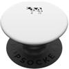 Funny Cow Farm Dairy Cattle Heifer Count Cow Farm Animali da Latte Bestiame Campagna Mucca Amante Grafica PopSockets PopGrip Adesivo