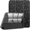 FINTIE Cover per iPad (A16) 11ª Generazione 11 (2025) / iPad 10ª Generazione 10,9 (2022) con Portapenne - Antiurto Glittering Trasparente Custodia Posteriore con Auto Sveglia/Sonno, Nero
