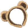 Generic Cerchietto per capelli con orsetto in peluche, per la cura della pelle pelosa, accessorio per capelli morbido e alla moda per lavare il viso da donna, per capelli