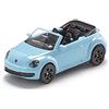 Siku 1505, Maggiolino VW Cabrio, Metallo,Plastica, Azzurro, Auto giocattolo per bambini, Gancio di traino