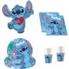 Procos Stoviglie per feste Disney Stitch, decorazione di compleanno SET 1 (37-teilig), DY10183587