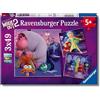 Ravensburger - Puzzle Bambini 5 Anni 3x49 Pezzi, Inside Out 2 - Puzzle 5 Anni, Collezione Inside Out 2, Include 3 Puzzle 49 Pezzi, Giochi Educativi, Idee Regalo