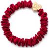 By Eloise London Gold Heart Skinny Silk Scrunchie