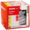 fischer 568010 SX Plus - Tasselli a espansione da parete, 10 x 50 mm, confezione da 50