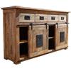 MASSIVMOEBEL24.DE Credenza Mango RAILWAY #120 - Colori diversi, Colore:laccato naturale, Misure:150x45x90 cm (LxPxA)