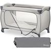 hauck Lettino da Viaggio Chiusura Velocissima, Sleep N Easyfold Dark Grey | Innovation Award 2026, con borsa, apertura gioco XL, ruote, culla da campeggio nascita a 15 kg/3 anni (senza materassino)