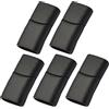 F Fityle Set di 5, Micro Fermagli Magnetici per Gioielli, Lacci per Scarpe, Connettori per Bracciali, Fibbie, Chiusure, Portachiavi con Cordoncino in Pelle Pia, Nero S