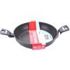 Moneta Hercules Tegame 2 Manici Antiaderente Stone, Alluminio Rivestito, Nero, 24 cm