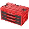 QBRICK SYSTEM Cassetta Attrezzi Vuota Porta ONE Drawer 3 Toolbox 2.0 RED Ultra HD Rosso 587 x 380 x 340 mm