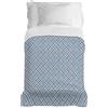 PENSIERI DELICATI Copriletto 170 x 280 cm, Telo Singolo 100% Cotone Pique, Ideale Come Telo Arredo, Coperta Salva Letto 1 Piazza, Fantasia Scotty Azzurro, 100% Made in Italy